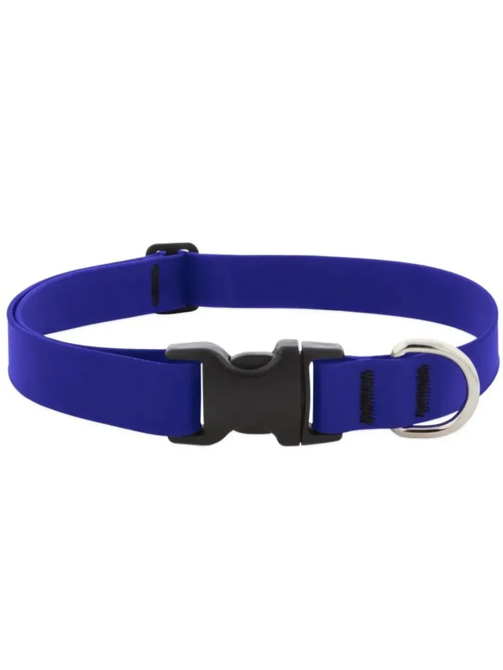 LupinePet Splash True Blue BioThane Dog Adjustable Collar (25 in - 31 in)